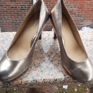 Lane Bryant goldish shoes